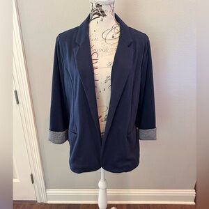 Skies Are Blue Dark Navy Women's Blazer